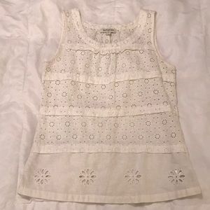 Banana Republic Eyelet blouse.